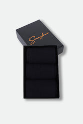 SCATOLA CALZINI TINTA UNITA BLEU